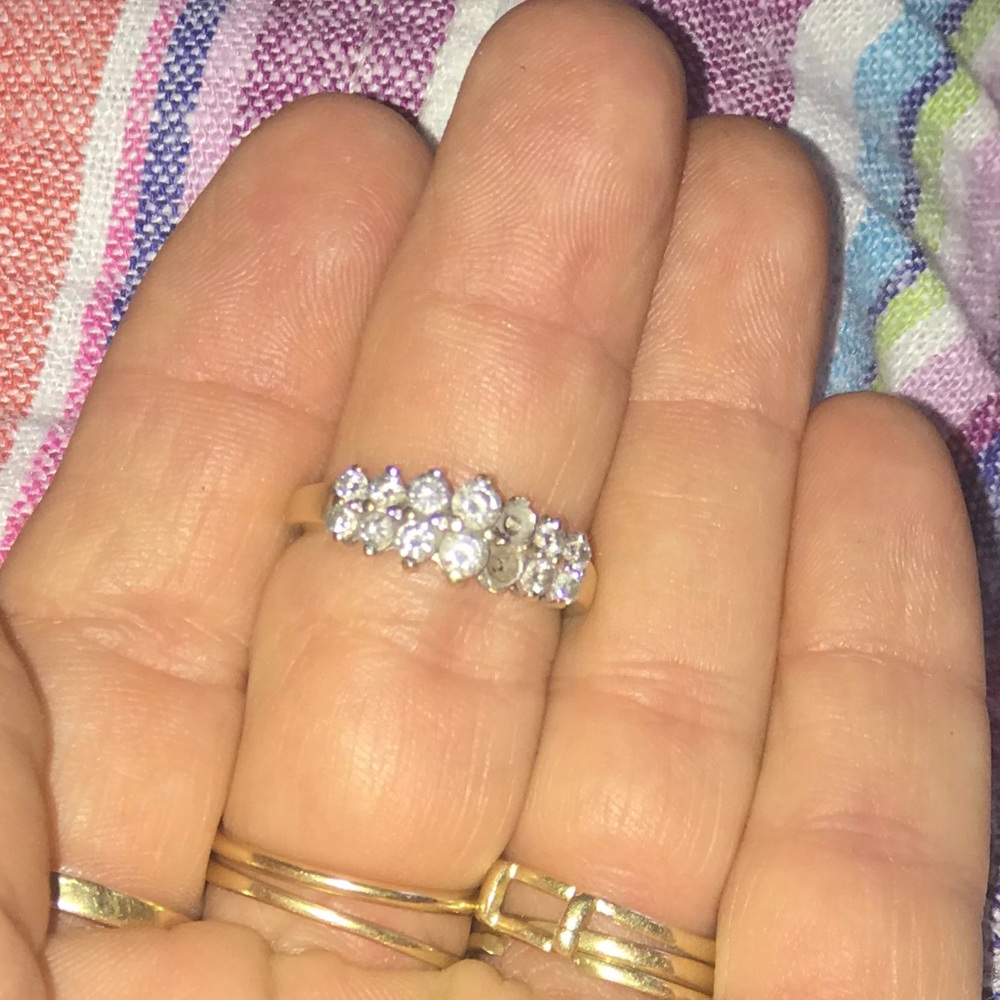 14k yellow gold 14 diamond anniversary band